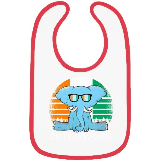 Elephant Pet Cote dIvoire Elephant Wear Ivory Coast Flag Ivorian Pride Bibs