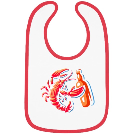 Beer Fun Lobster Craft Beer Beach Vacation Maine Bibs