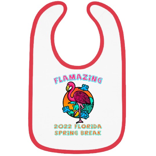 Flamingo Pet Spring Break Matching Retro Cool Amazing Bibs