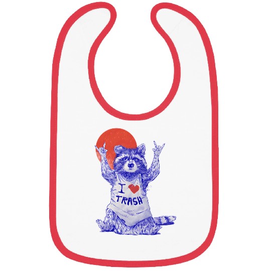 Bear Pet Bear I Love Trash Bibs