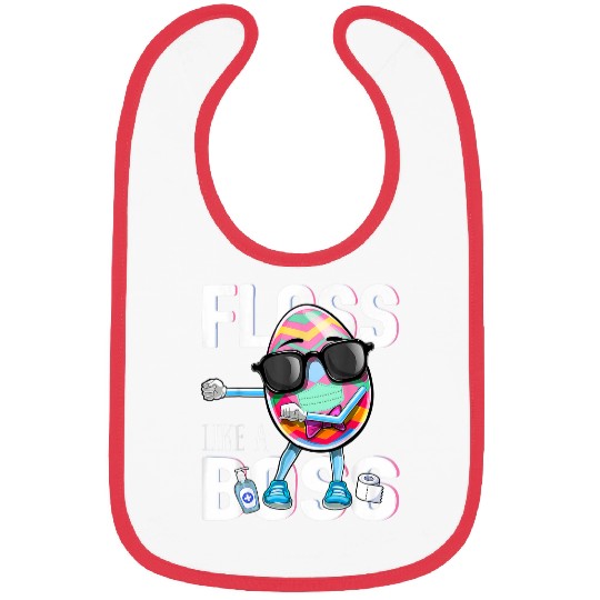 Easters Bunny Rabbit Boss Plus Size Easter Egg Bibs