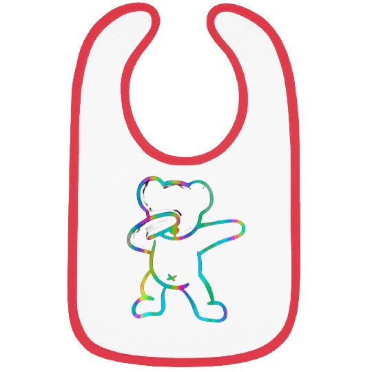 Bear Pet Dab Motion Multi Colour Bibs