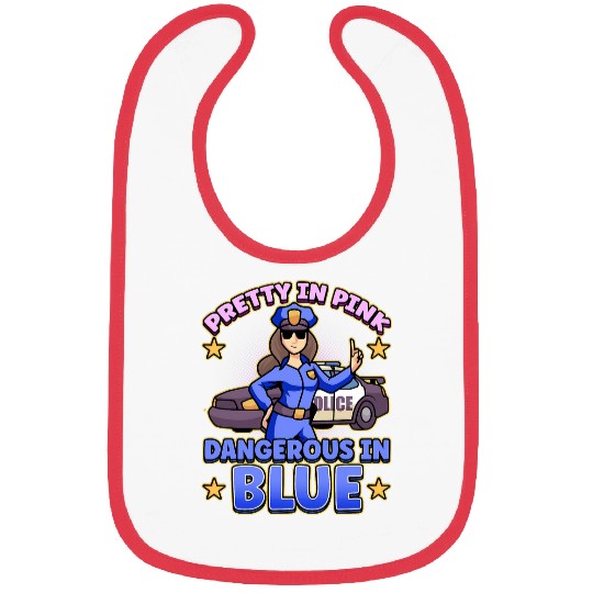 Police Job Law Enforcement Design for a Female Police Officer Bibs