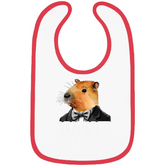 capybaras Pet Capibara Leonardo DiCapybario Bibs