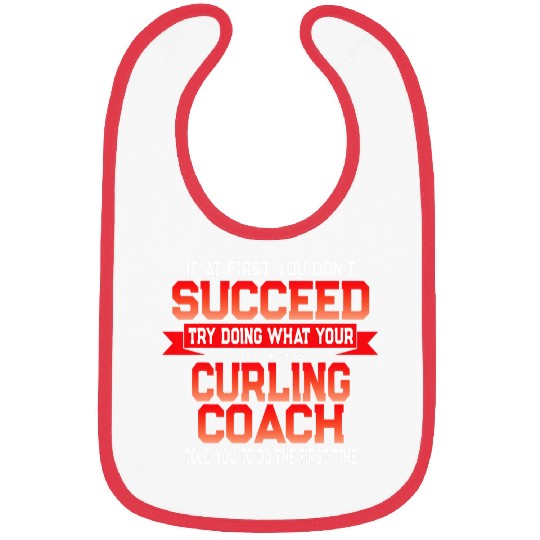 Fun Curling Coachs Saying Funny Coaches Quote Bibs