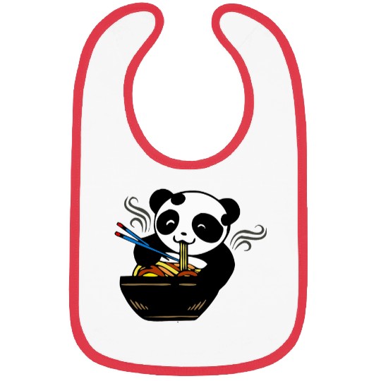 Panda Pet Pho Soup Vietnam Ramen Laughing Panda Chinese Asia Sticks Bibs