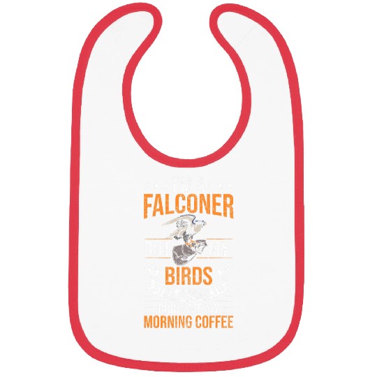 Coffee Fun Falconry Bird Falcon Birder Hawk Hawker Falconer Bibs