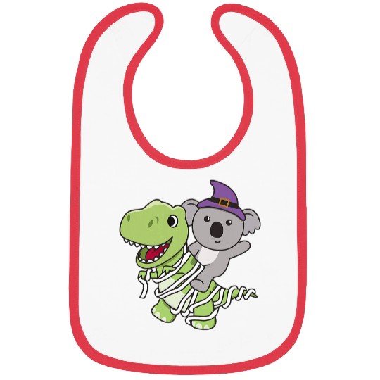 Koala Pet Happy Halloween Mummy Trex Koalas Halloween 3 Bibs