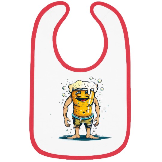 Beer Fun Beach Beer Costume in Swim Trunks Bibs