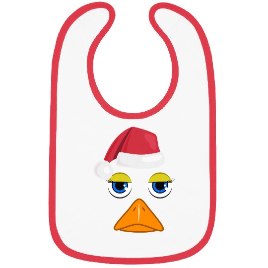 Duck Pet Face Graphic Christmas Duck Face Costume Bibs