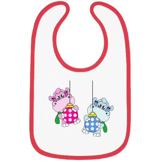 Hippo Pet Christmas Balls Winter Snow Bibs