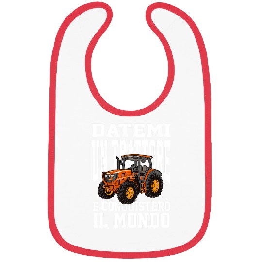 Tractor Fun Written Funny Farmer Tractor Road Peasant Art 4 Bibs