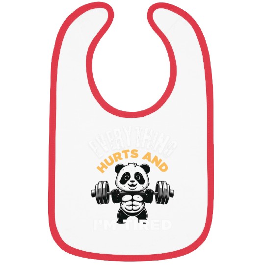 Panda Pet Everything Hurts And I m Tired Panda Bibs