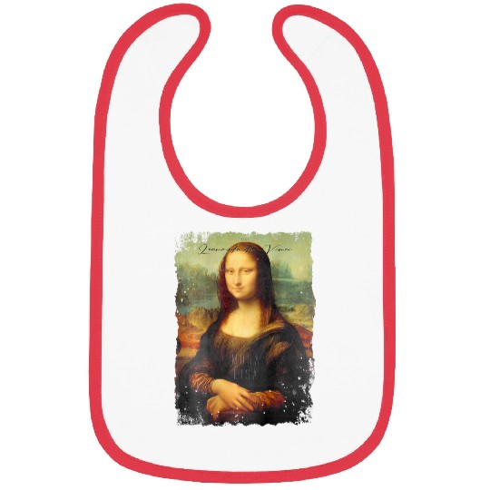 Abstract graffiti art Leonardo da Vinci art Mona Lisa 2 Bibs