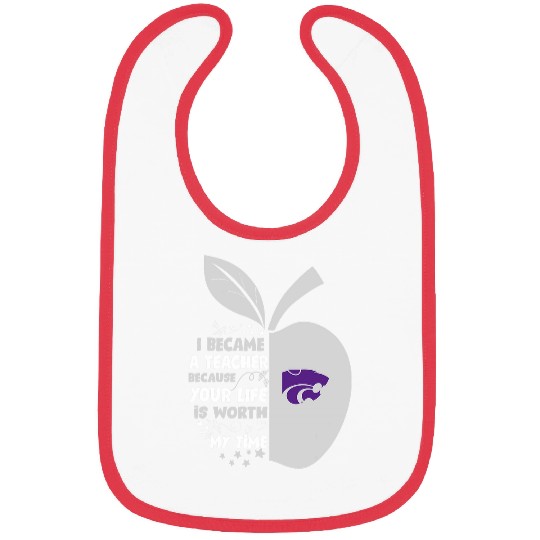 Kansas State Wildcats I Became Teacher Team Bibs