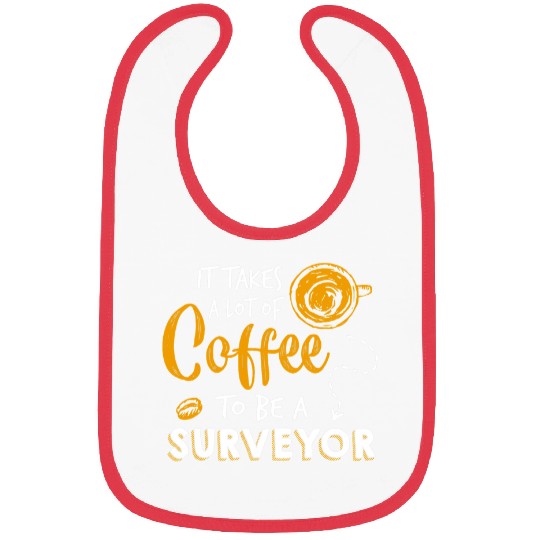 Coffee Fun CF Coffee Lover Funny Surveyor Gift Engineer Construction Bibs