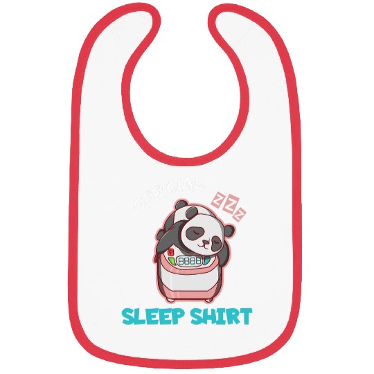 Panda Pet Funny Exercise Extra Rice Panda Pun Lazy Official Sleep Bibs