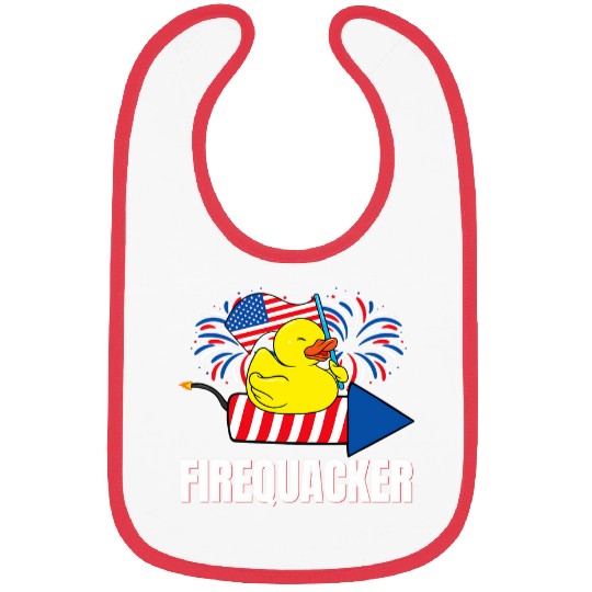 Duck Pet Fourth of July Firequacker Duck Bibs