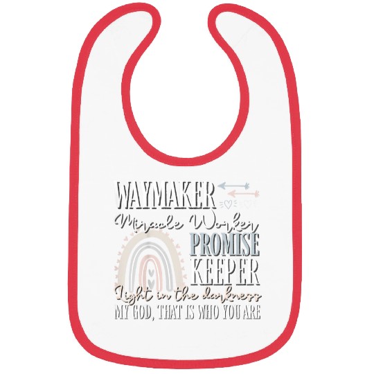 Kids Kids Waymaker Miracle Worker Rainbow Christian Bibs
