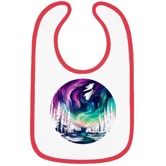 Aurora Borealis Night Sky Northern Lights Bibs
