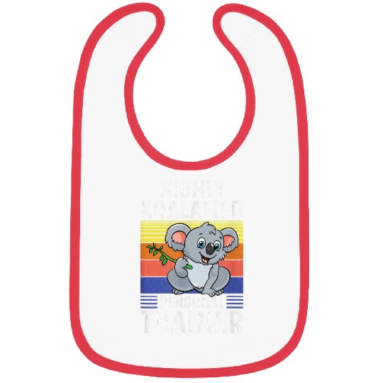 Koala Pet Highly Koalafied Personal Trainer Funny Koala Gym Coach Bibs