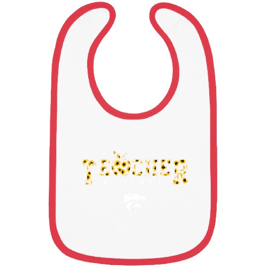 Kansas State Wildcats Teacher Sunflower Slogan Bibs