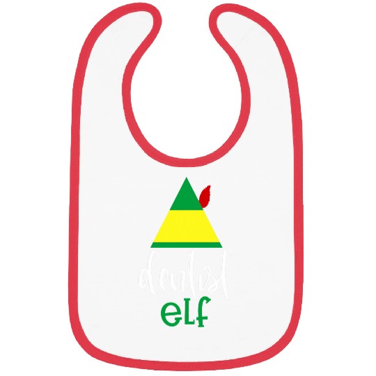 dentists Elf Hat Funny Christmas Dental Hygienist Work Gift Bibs