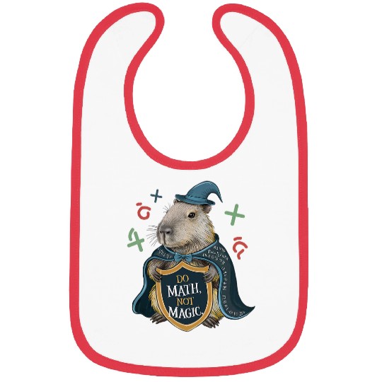 capybaras Pet Do Math not Magic capybaras Wizard Math Teacher Bibs