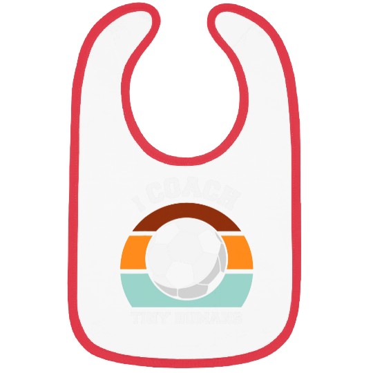 I Coachs Tiny Humans Soccer Funny Soccer Coach Bibs