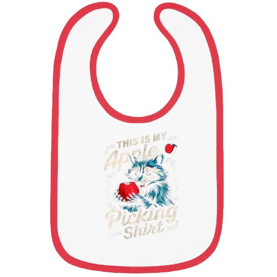 Raccoon Pet This is My Apple Picking Raccoon Bibs