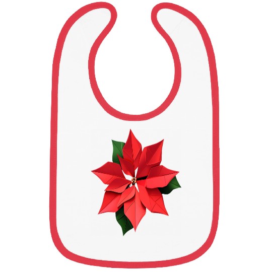 Origami Poinsettia Flower Japanese Art Paper Folding Artist 21 Bibs