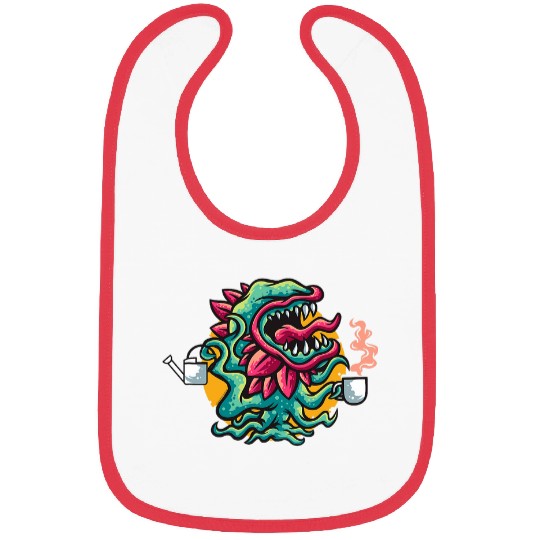 Coffee Fun Venus flytrap plant coffee lover tee Carnivorous Flycatcher Bibs