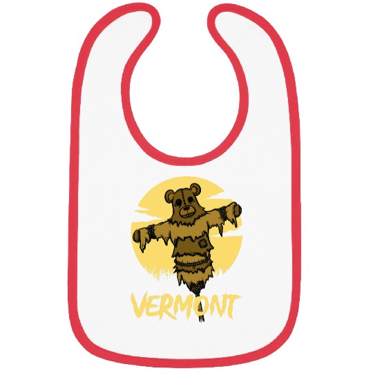 Bear Pet Vermont Bear Gift Spooky Scare Bear Vermont Bibs