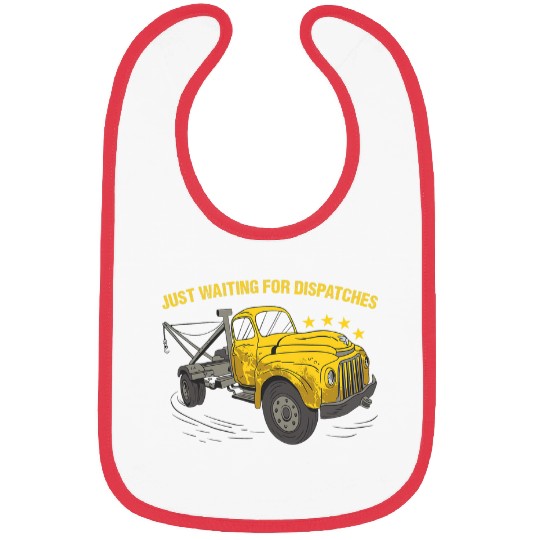 Just Waiting For Dispatches Tow Truck Operator Bibs