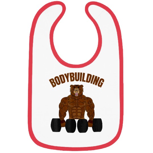 Bear Pet Bear Muscle Bodybulding Bodybuilder Gym Personal Trainer Bibs