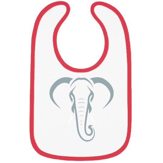 Elephant Pet Face Minimalism Animals Bibs