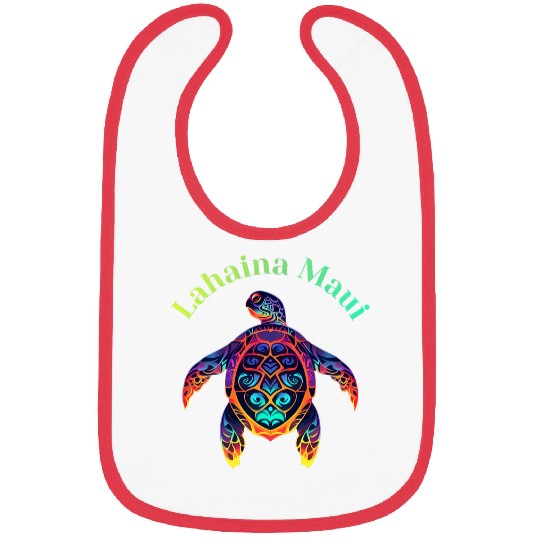 Turtle Pet Colorful Lahaina Maui Hawaii Vacation Turtle Bibs