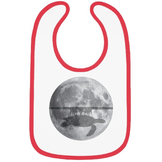 Elephant Pet Flat Earth Theory Elephant Turtle Bibs