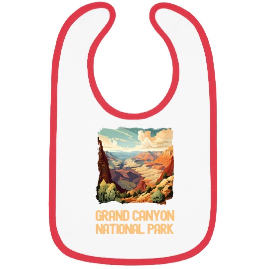 Grand Canyon Adventure Hiking Nature Lover Print 25 Bibs