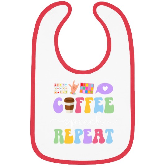 Coffee Fun Speech SLPA Speech Language Pathologist Assistant Bibs
