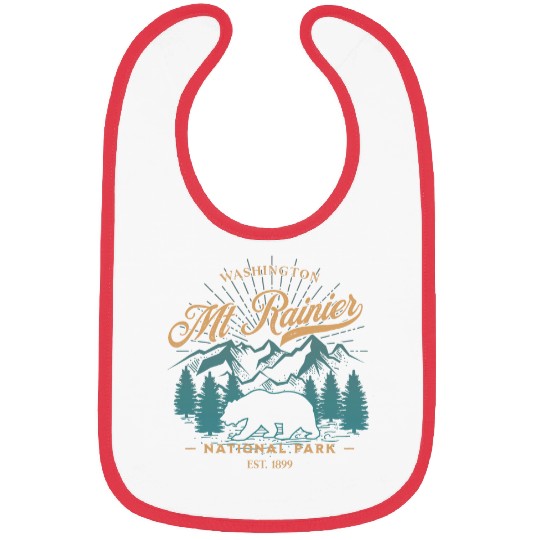 Bear Pet Mount Rainier National Park Bear Souvenir Bibs