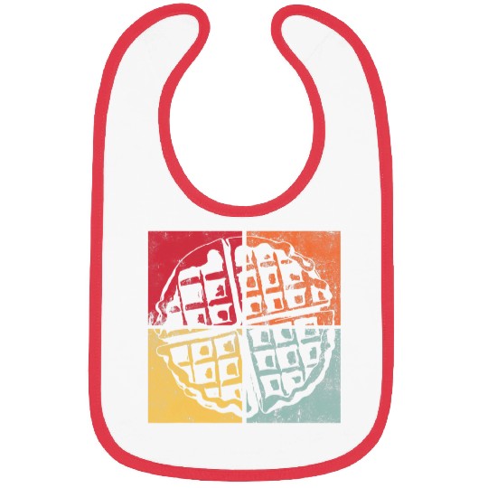 Retro Waffle Design Gourmet Hobby Chef Bibs