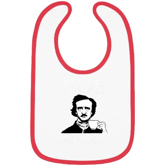 Coffee Fun Edgar Allan Poe Me A Cup of Coffee Bibs
