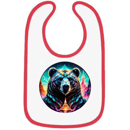 Bear Pet Majestic Bear Palace Crystal Entrance Decorative Bibs