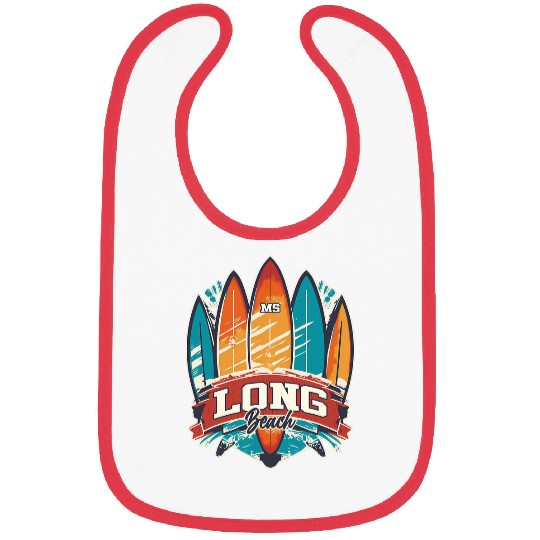 FIVE vintages SURFBOARDS Long Beach MS Bibs