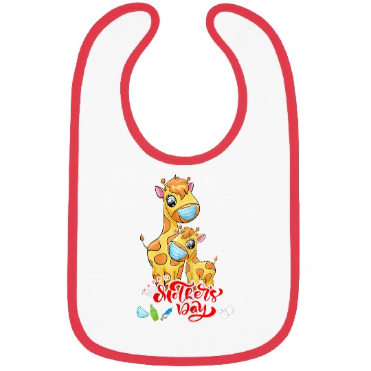 Giraffe Pet women plus size graphic mors day Bibs