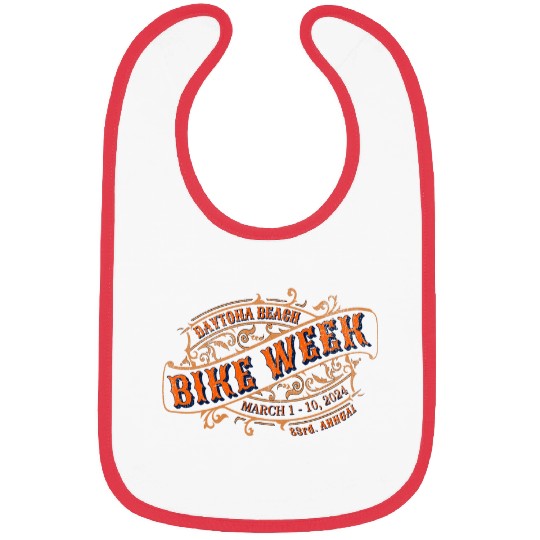 2024 DAYTONA BEACH BIKE WEEK vintages LOGO ART ON FRONT Bibs