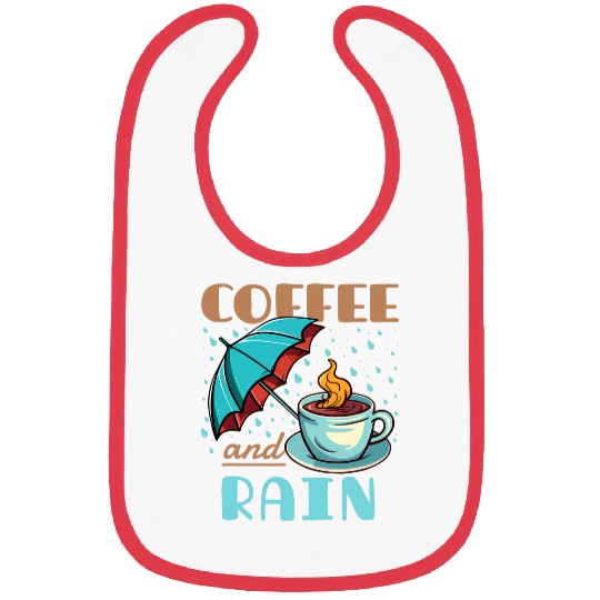 Coffee Fun and Rain Pacific Northwest PNW Bibs