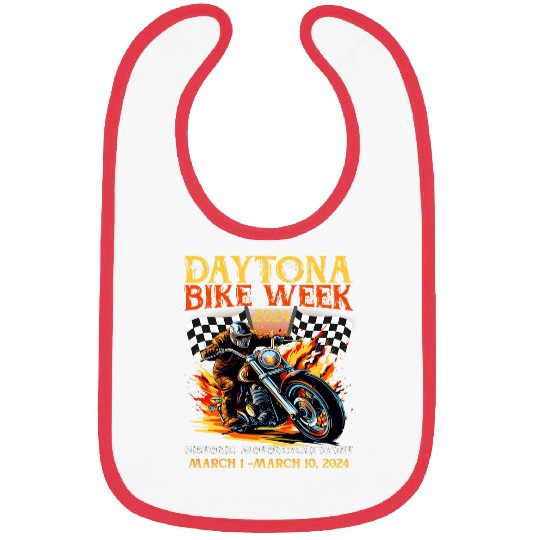 2024 DAYTONA BEACH BIKE WEEK CHECKERED FLAG DESIGN Bibs