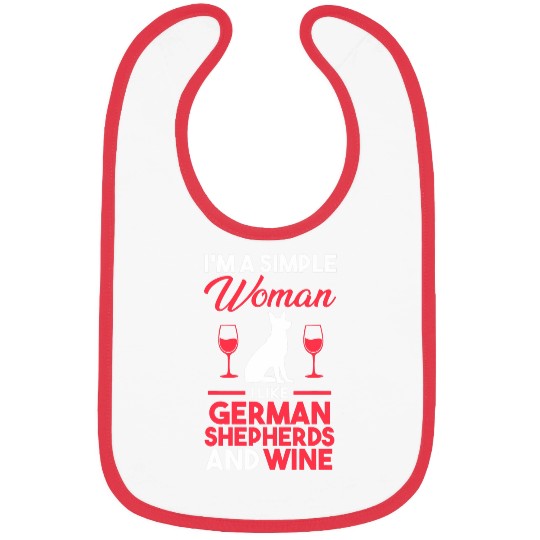 Wines Fun Dog German Shepherd Bibs